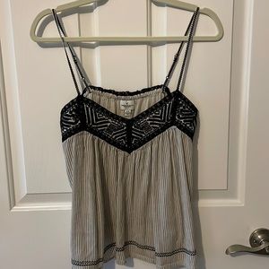 American eagle embroidered detail tank top